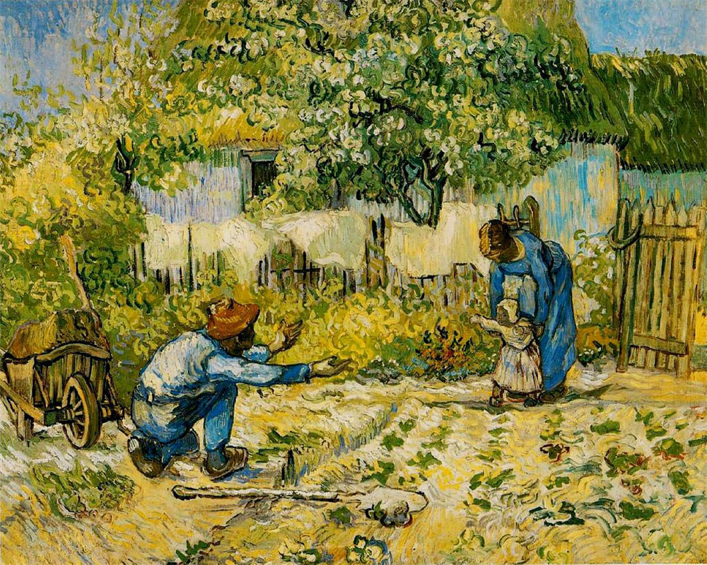 First Steps (after Millet) 