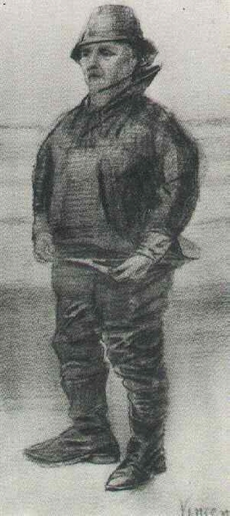 Fisherman in Jacket with Upturned Collar 