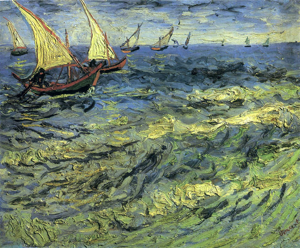 Fishing Boats at Sea 
