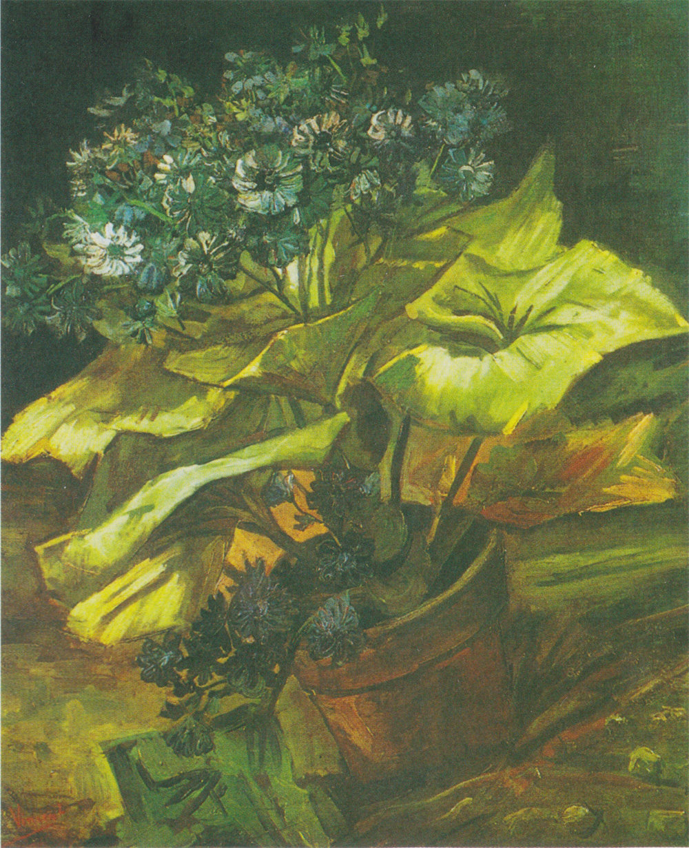 Flower Pot with Asters 
