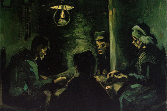 Four Peasants at a Meal (Study for 'The Potato Eaters')