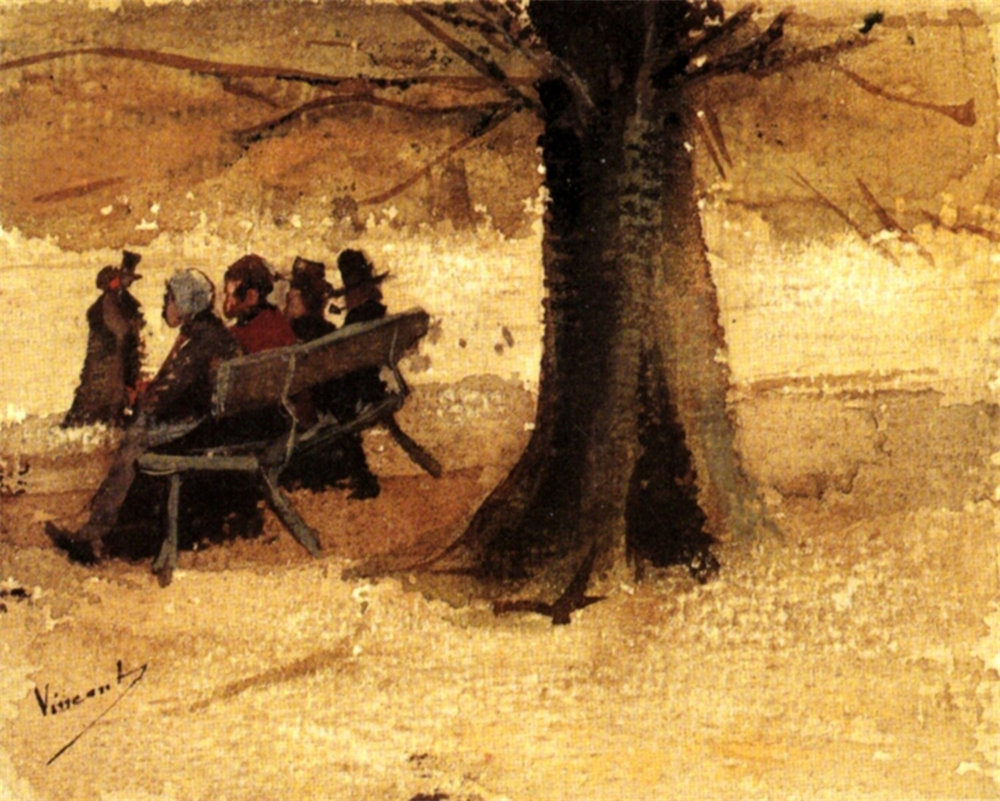Four People on a Bench 