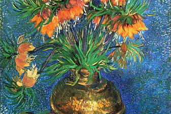 Fritillaries in a Copper Vase