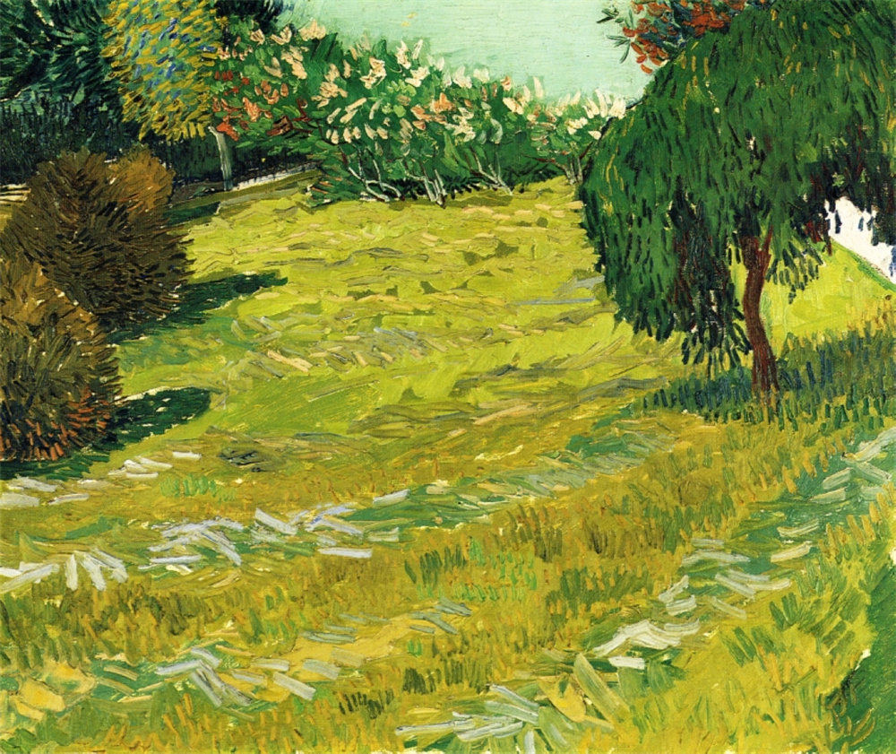 Garden with Weeping Willow 