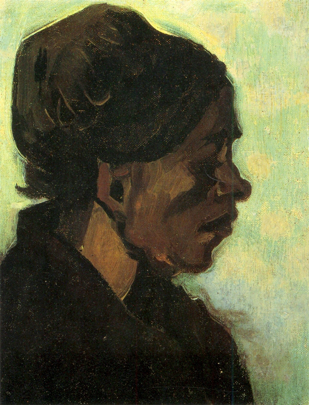 Head of a Brabant Peasant Woman with Dark Cap 