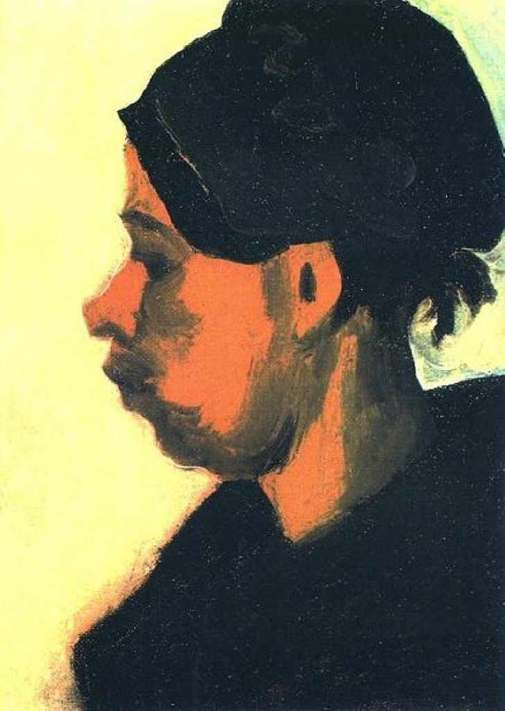 Head of a Peasant Woman with Dark Cap 