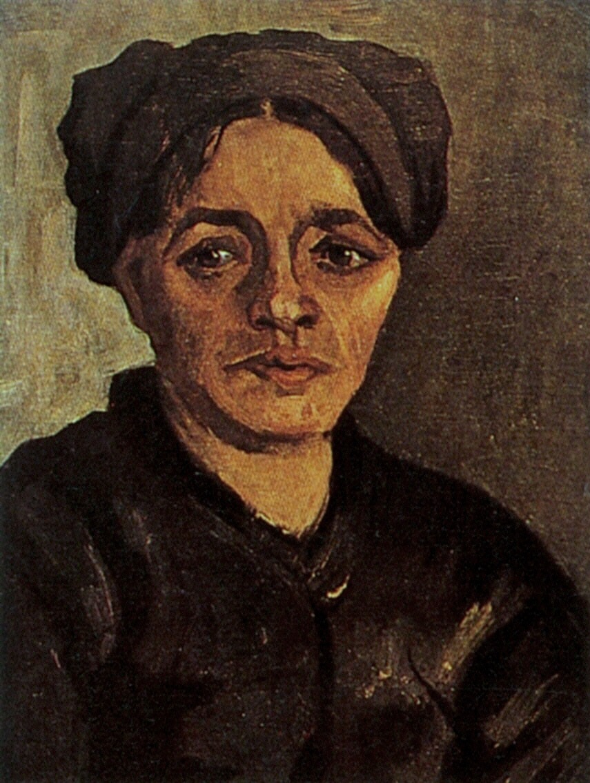 Head of a Peasant Woman with Dark Cap 