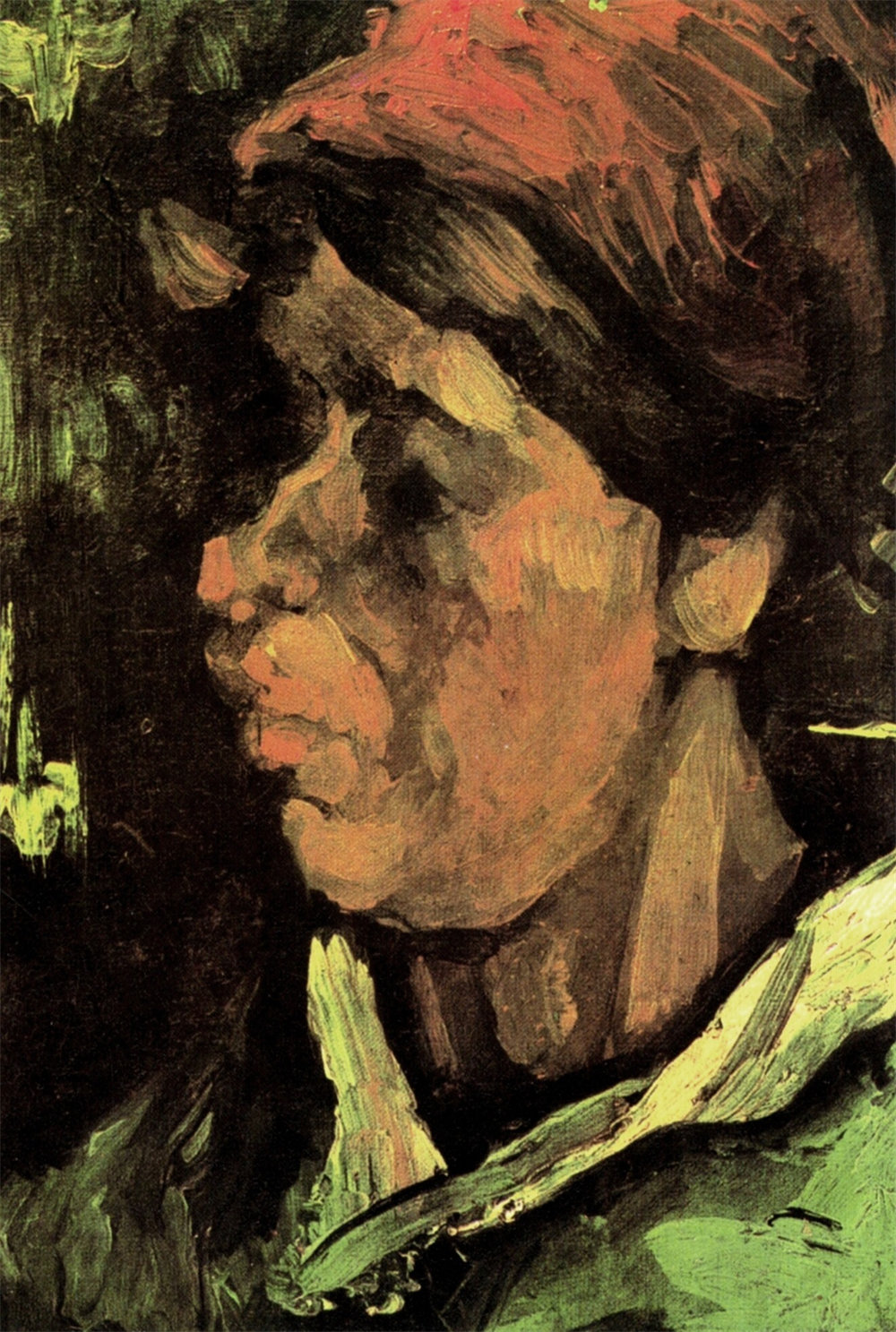 Head of a Peasant Woman with Dark Cap 