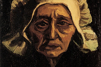 Head of an Old Peasant Woman with White Cap