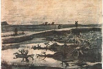 Landscape with Bog-Oak Trunks