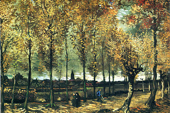 Lane with poplars near Nuenen
