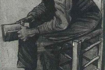 Man, Sitting, Reading a Book