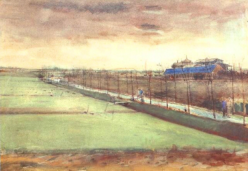 Meadows near Rijswijk and the Schenkweg 