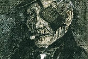 Orphan Man in Sunday Clothes with Eye Bandage