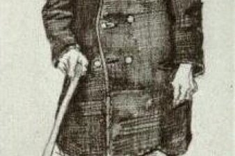 Orphan Man with Cap and Stick