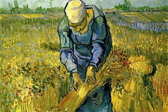 Peasant Woman Binding Sheaves after Millet