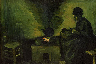 Peasant Woman by the Hearth