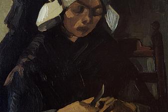 Peasant Woman Peeling Potatoes