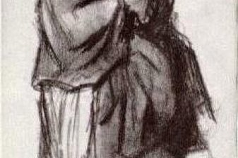 Peasant Woman with Shawl over her Head, Seen from the Side