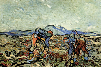 Peasants Lifting Potatoes