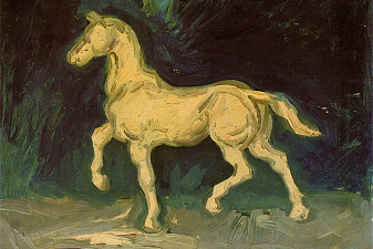 Plaster Statuette of a Horse