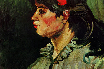 Portrait of a Woman with a Red Ribbon