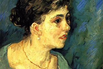 Portrait of Woman in Blue