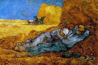 Noon, rest from work (after Millet)