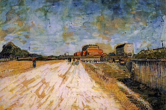 Road Running Beside the Paris Ramparts