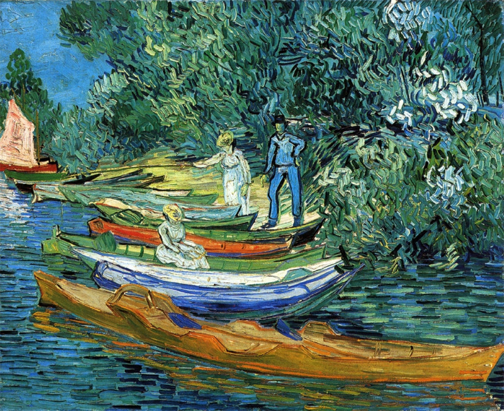 Rowing Boats on the Banks of the Oise at Auvers 
