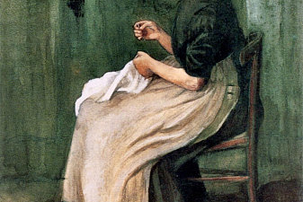 Scheveningen Woman Sewing