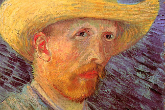Self-Portrait with Straw Hat