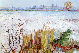 Snowy Landscape with Arles in the Background