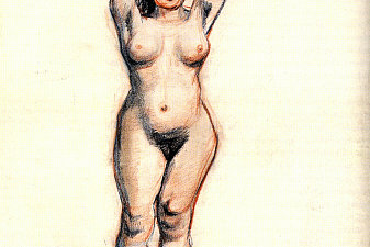 Standing Female Nude Seen from the Front