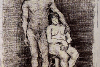 Standing Male and Seated Female Nudes