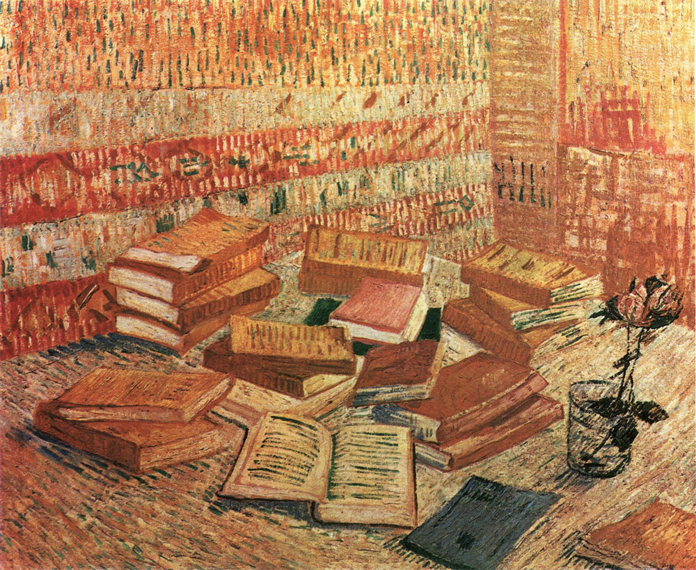 Still Life - French Novels and Rose 