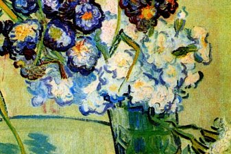 Still Life Glass with Carnations