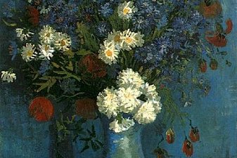 Still Life: Vase with Cornflowers and Poppies