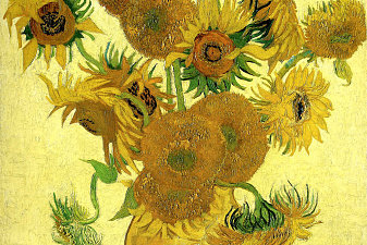Still Life - Vase with Fifteen Sunflowers