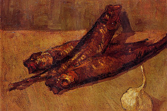 Still Life with Bloaters and Garlic