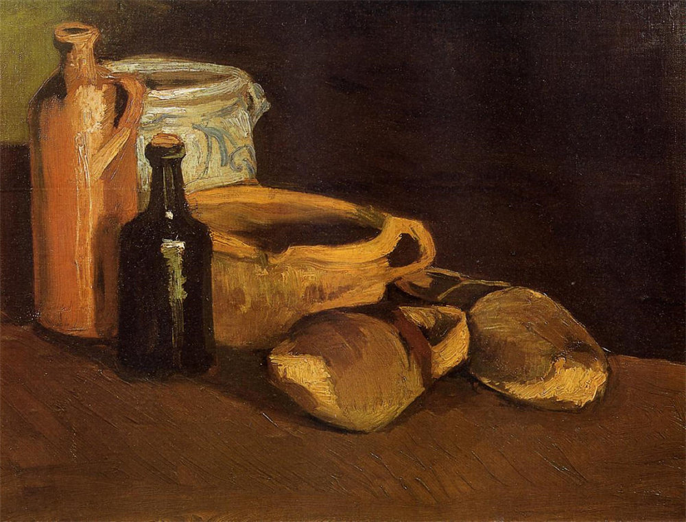 Still Life with Clogs and Pots 