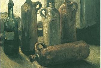 Still Life with Five Bottles
