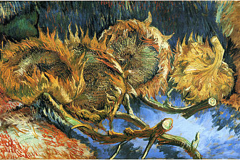Still Life with Four Sunflowers