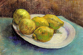 Still Life with Lemons on a Plate