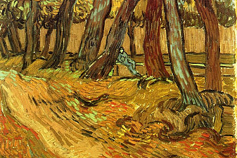 The Garden of Saint-Paul Hospital with Figure