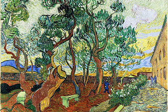 The Garden of St. Paul‘s Hospital at St. Remy