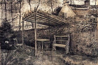 The Garden of the Parsonage with Arbor