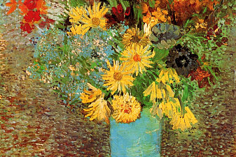 Vase with Daisies and Anemones