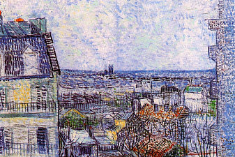 View from Vincent‘s room in the Rue Lepic