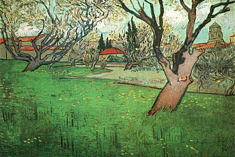 View of Arles with Trees in Blossom